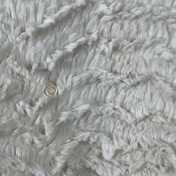 Patagonia Pelage Fleece Jacket M Medium Cream Fuzzy Double Breasted - Picture 5 of 9